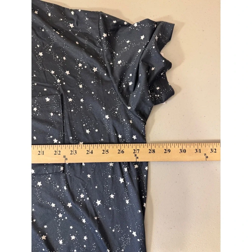 Joyspun Sleepshirt Women 2X-3X‎ Stars Dreamy Soft Pocket Nightgown NEW